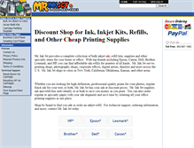 Tablet Screenshot of misterinkjet.com